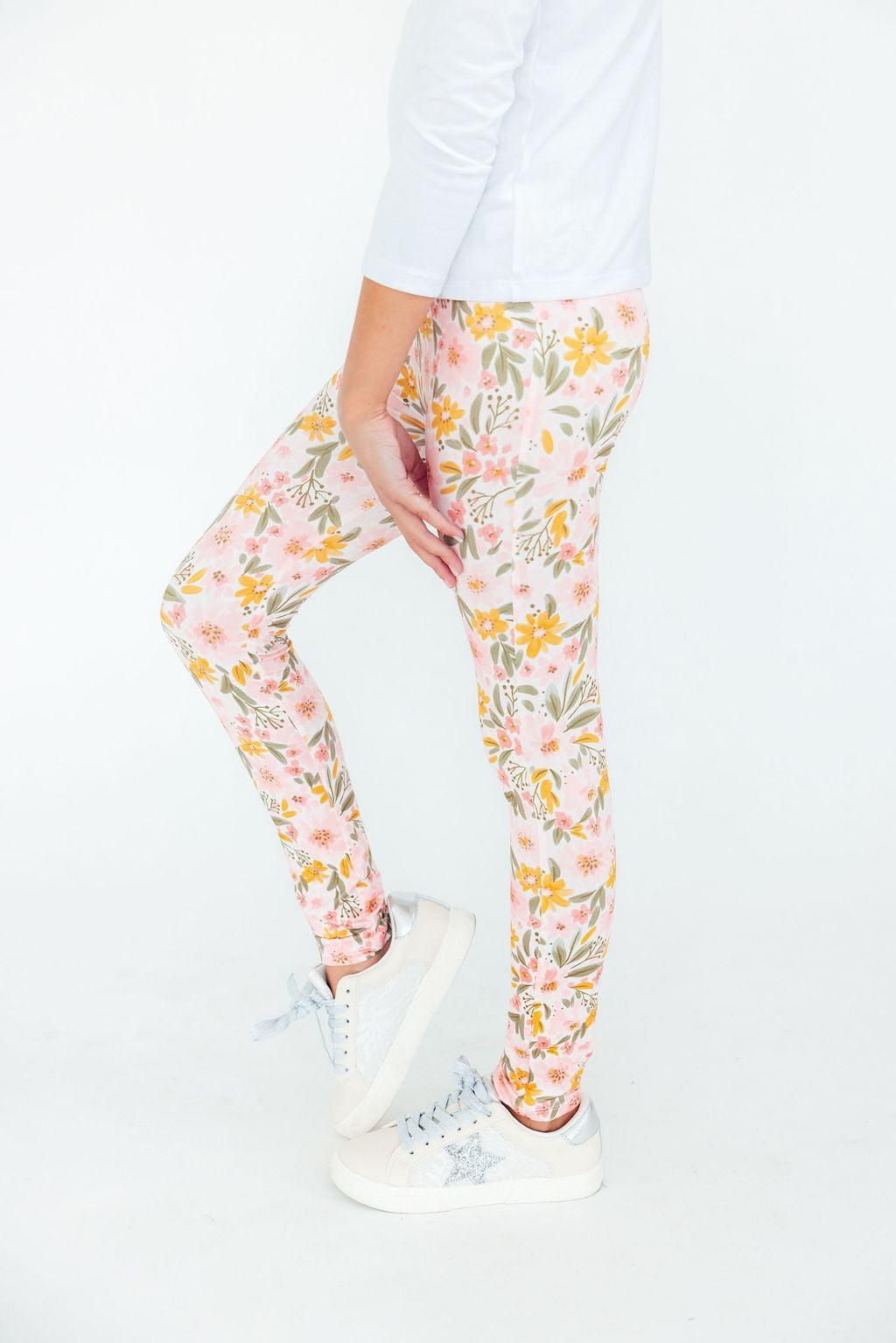 Pretty Peachy Leggings - Aaria Tees Aaria Tees