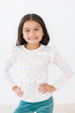 Pretty Pumpkins L/S Ruffle Tee - Aaria Tees Aaria Tees