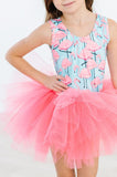 Pretty in Pink Flamingos Tank Tutu Leotard - Aaria Tees Aaria Tees