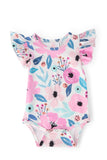 Pretty in Purple S/S Flutter Bodysuit - Aaria Tees Aaria Tees
