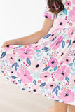 Pretty in Purple S/S Pocket Twirl Dress - Aaria Tees Aaria Tees