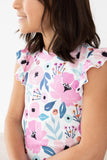 Pretty in Purple S/S Ruffle Tee - Aaria Tees Aaria Tees