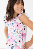 Pretty in Purple S/S Ruffle Tee - Aaria Tees Aaria Tees
