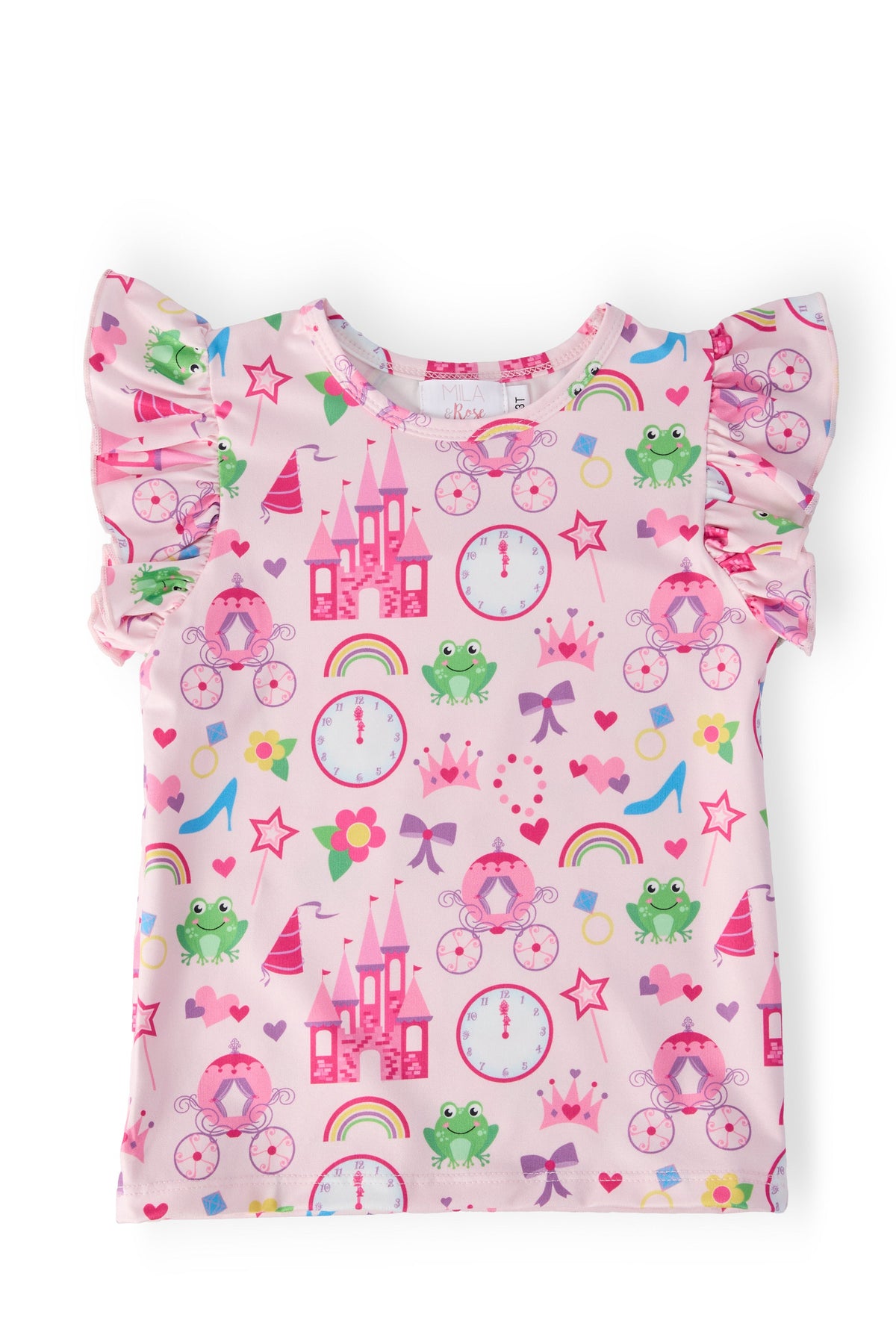 Princess & the Froggie S/S Ruffle Tee - Aaria Tees