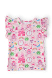 Princess & the Froggie S/S Ruffle Tee - Aaria Tees Aaria Tees