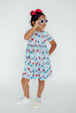 Proudly Patriotic S/S Pocket Twirl Dress - Aaria Tees Aaria Tees