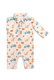 Pumpkin Spice Pups L/S Polo One-Piece - Aaria Tees Aaria Tees