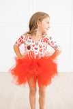 SALE Puppy Love 3/4 Sleeve Tutu Leotard - Aaria Tees Aaria Tees