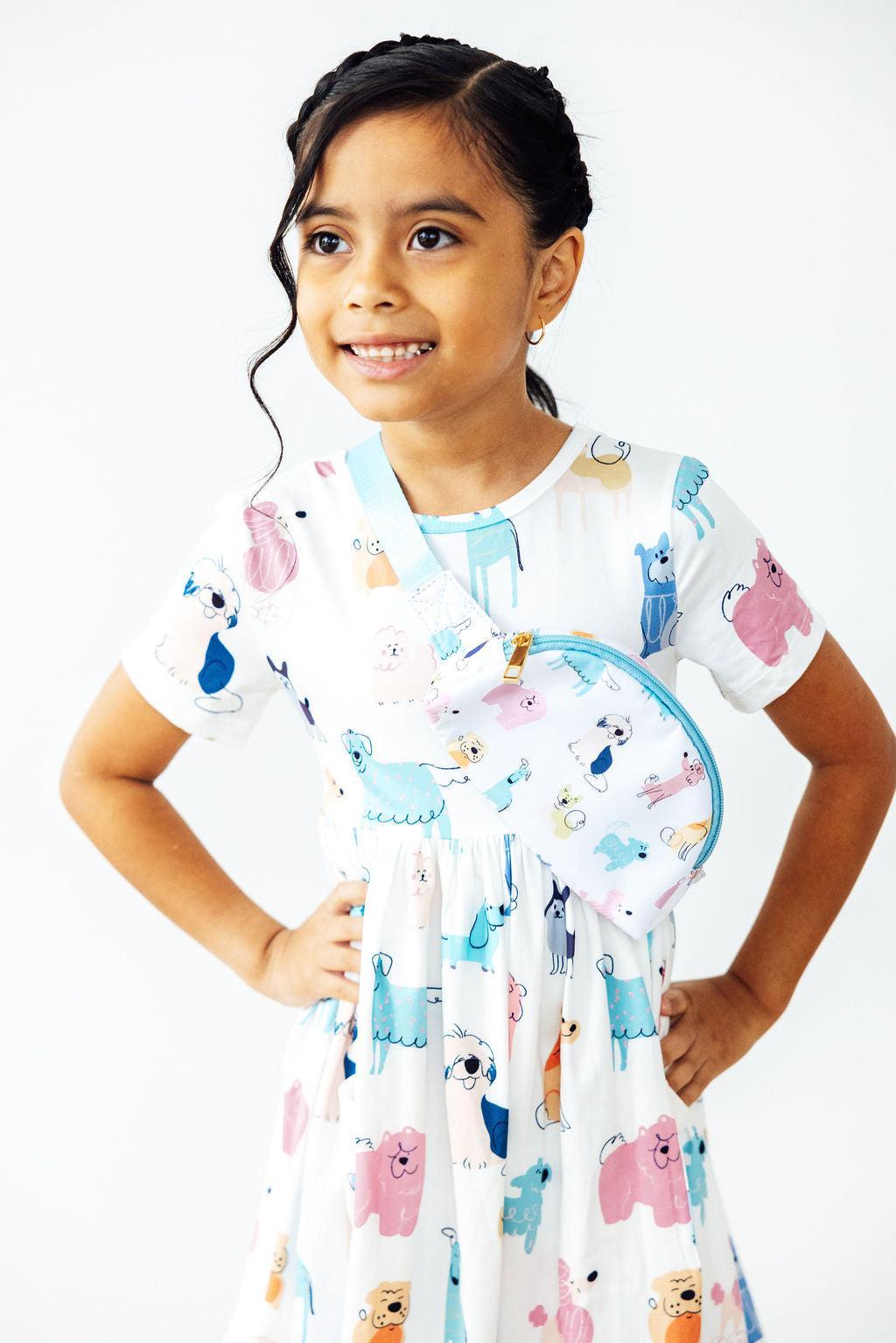 Puppy Pals S/S Pocket Twirl Dress - Aaria Tees Aaria Tees