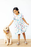 Puppy Pals S/S Pocket Twirl Dress - Aaria Tees Aaria Tees