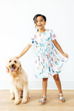 Puppy Pals S/S Pocket Twirl Dress - Aaria Tees Aaria Tees