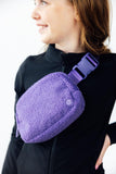 Purple Fleece Belt Bag - Aaria Tees Aaria Tees