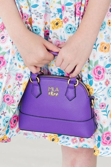 Purple Girl's Crossbody Purse - Aaria Tees Aaria Tees