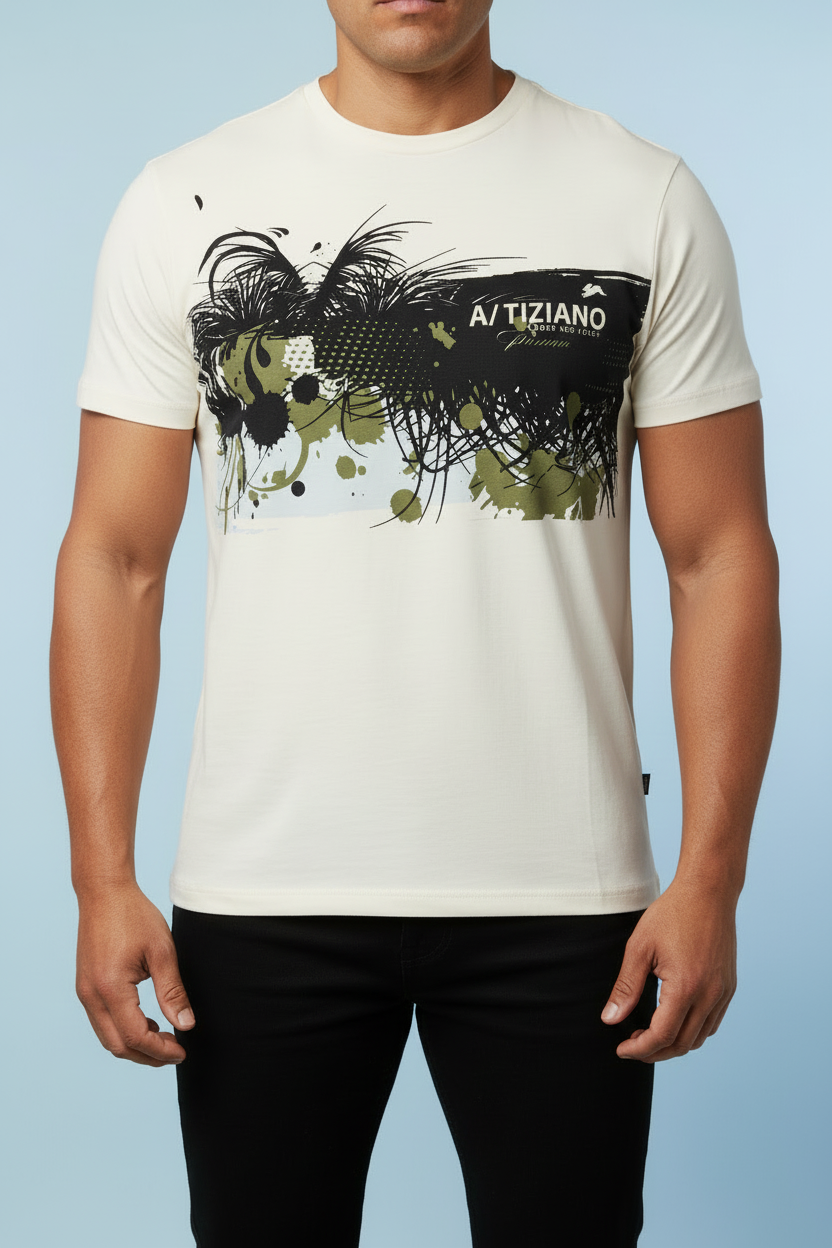 Quinn | Graphic Print Tee - Aaria Tees Aaria Tees