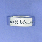 Well Behaved Women Sterling Ring - Aaria Tees Aaria Tees