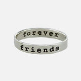 Friends Forever Sterling Silver Ring - Aaria Tees Aaria Tees