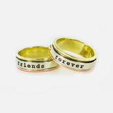 Friends Forever Mixed Metals Spinning Ring - Aaria Tees Aaria Tees