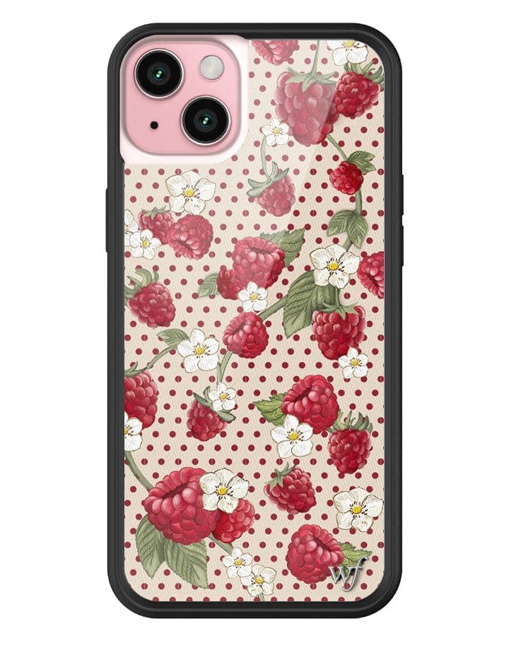 Raspberry Polka Dot iPhone Case - Aaria Tees Aaria Tees