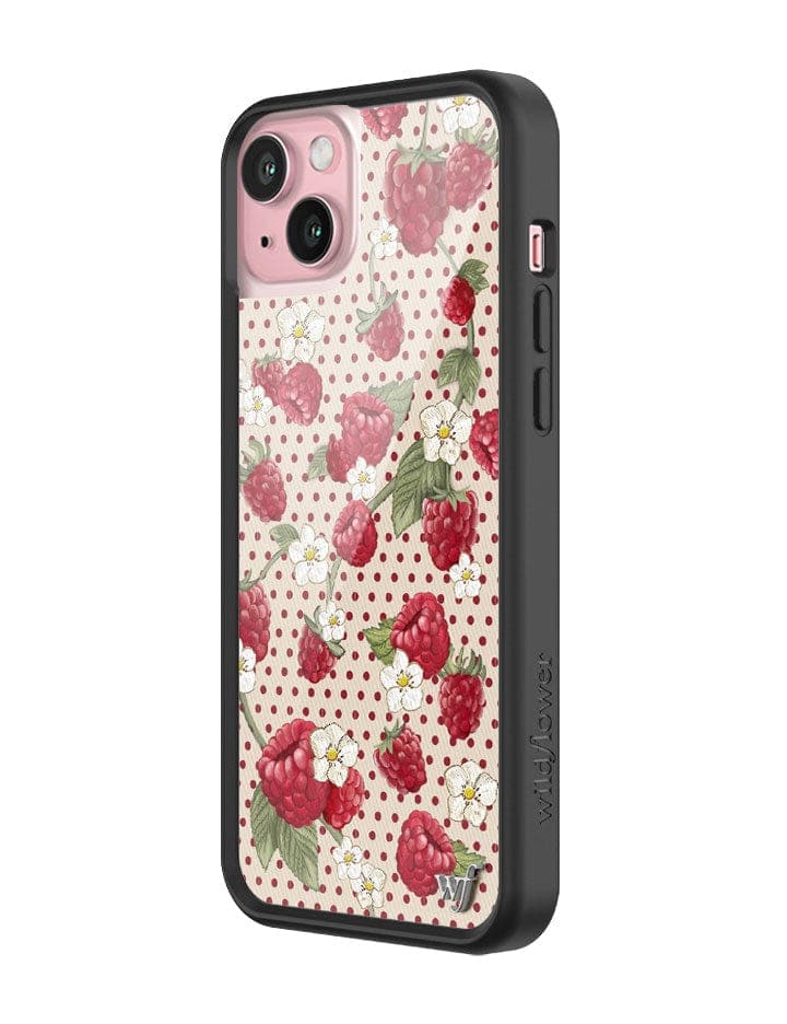 Raspberry Polka Dot iPhone Case - Aaria Tees Aaria Tees
