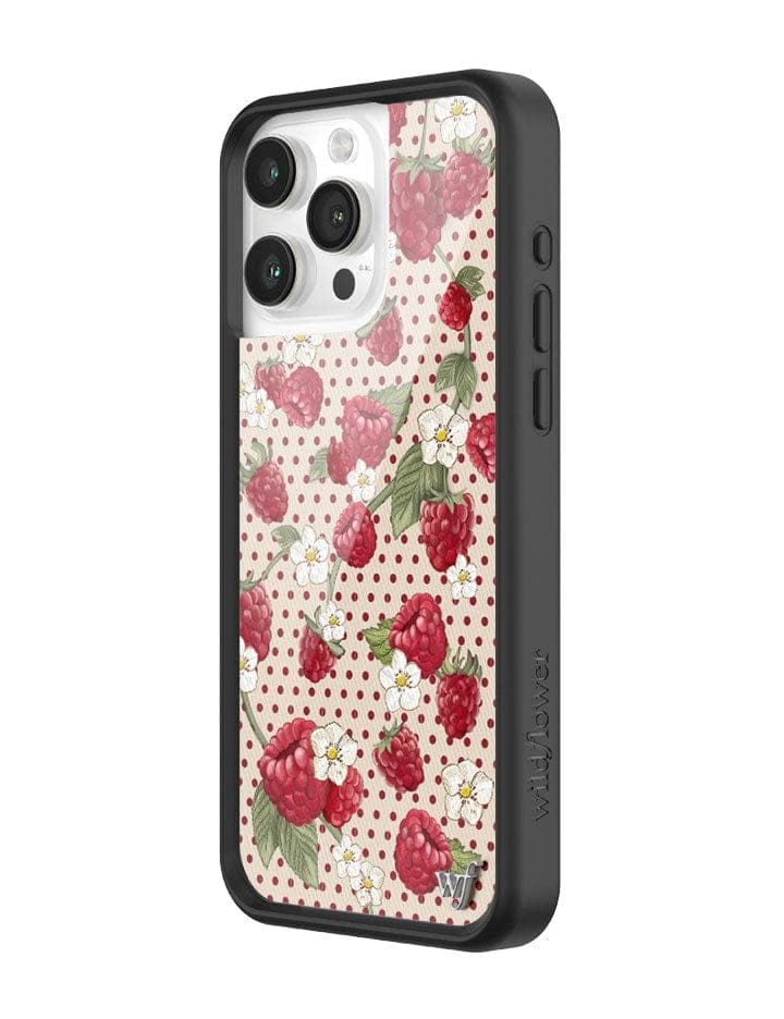 Raspberry Polka Dot iPhone Case - Aaria Tees Aaria Tees