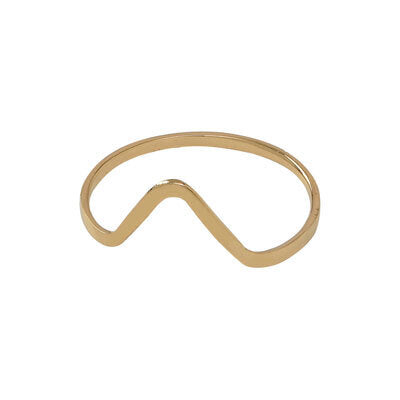 Triangle Dipped Gold Plate Multi Wire Ring - Aaria Tees Aaria Tees