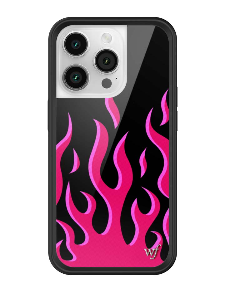 Flames | Black & Red iPhone Case - Aaria Tees Aaria Tees