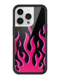 Flames | Black & Red iPhone Case - Aaria Tees Aaria Tees