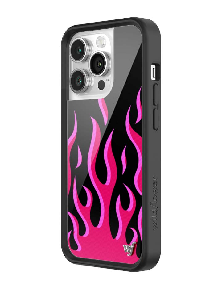 Flames | Black & Red iPhone Case - Aaria Tees Aaria Tees