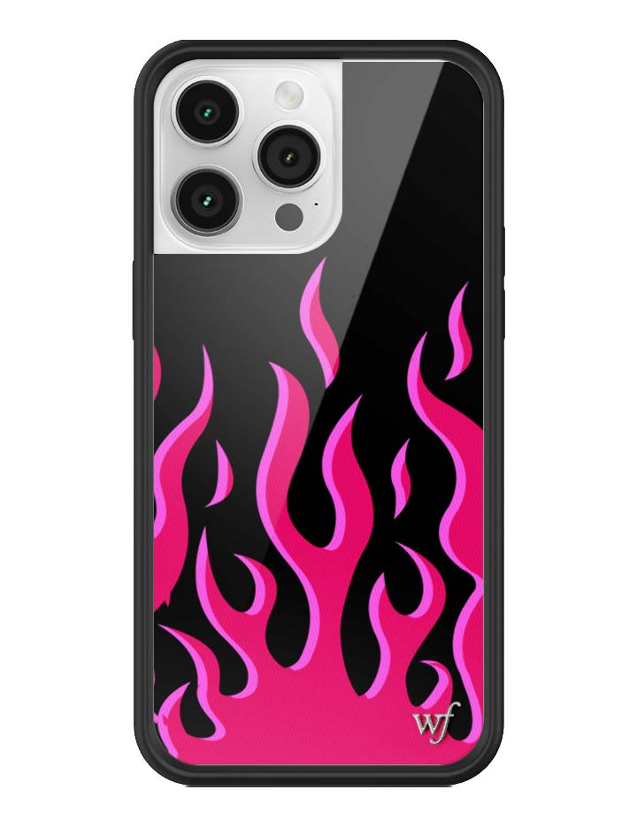 Flames | Black & Red iPhone Case - Aaria Tees Aaria Tees