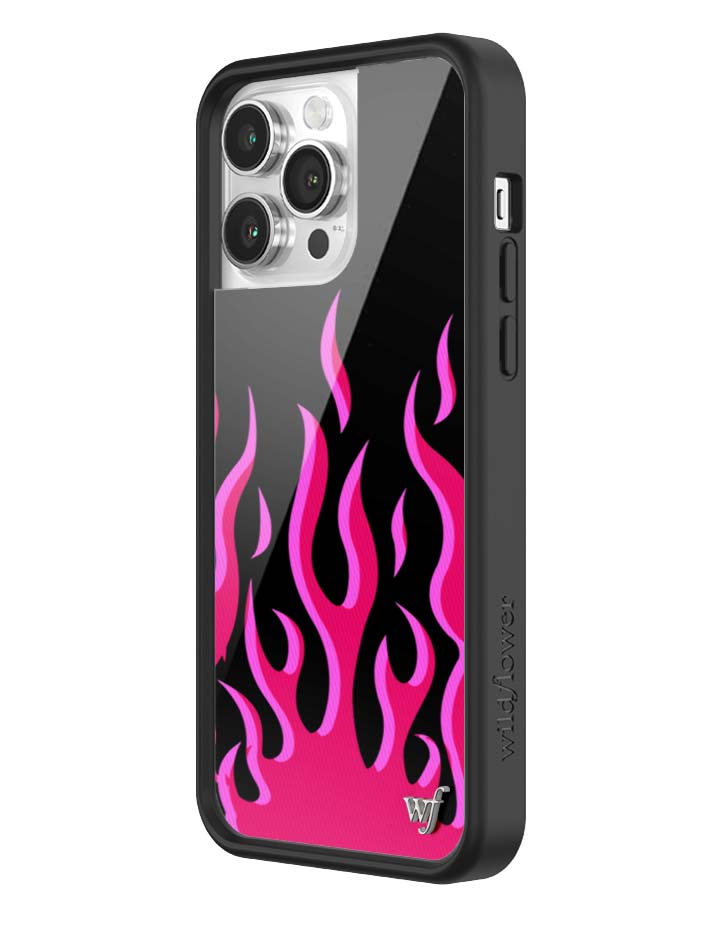 Flames | Black & Red iPhone Case - Aaria Tees Aaria Tees