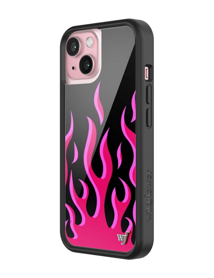 Flames | Black & Red iPhone Case - Aaria Tees Aaria Tees