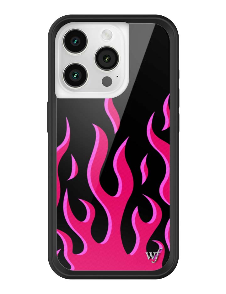 Flames | Black & Red iPhone Case - Aaria Tees Aaria Tees