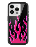 Flames | Black & Red iPhone Case - Aaria Tees Aaria Tees