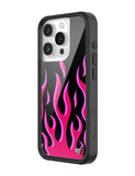 Flames | Black & Red iPhone Case - Aaria Tees Aaria Tees