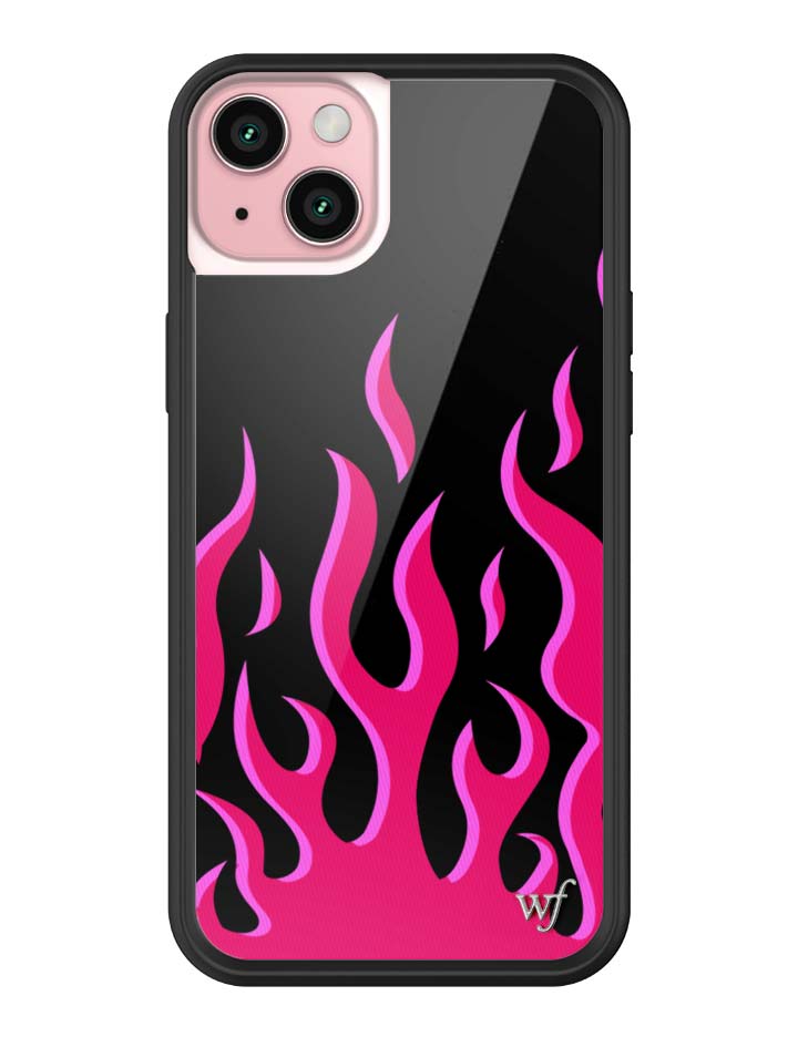 Flames | Black & Red iPhone Case - Aaria Tees Aaria Tees