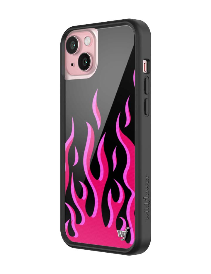 Flames | Black & Red iPhone Case - Aaria Tees Aaria Tees