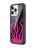 Flames | Black & Red iPhone Case - Aaria Tees Aaria Tees