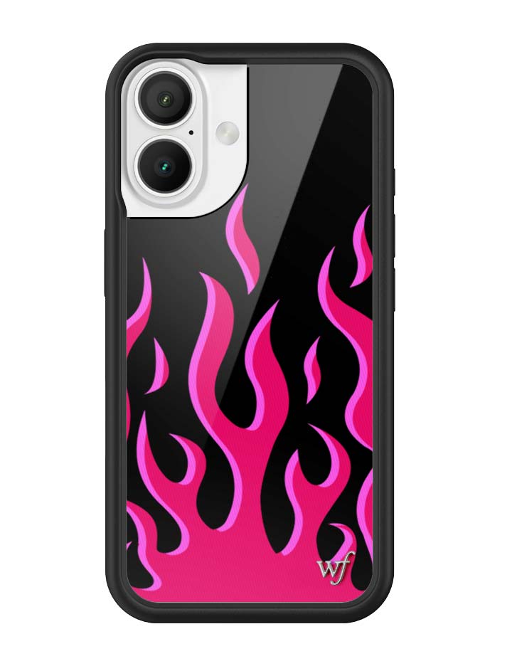 Flames | Black & Red iPhone Case - Aaria Tees Aaria Tees