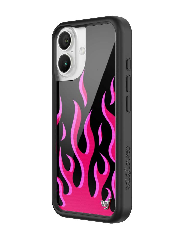 Flames | Black & Red iPhone Case - Aaria Tees Aaria Tees