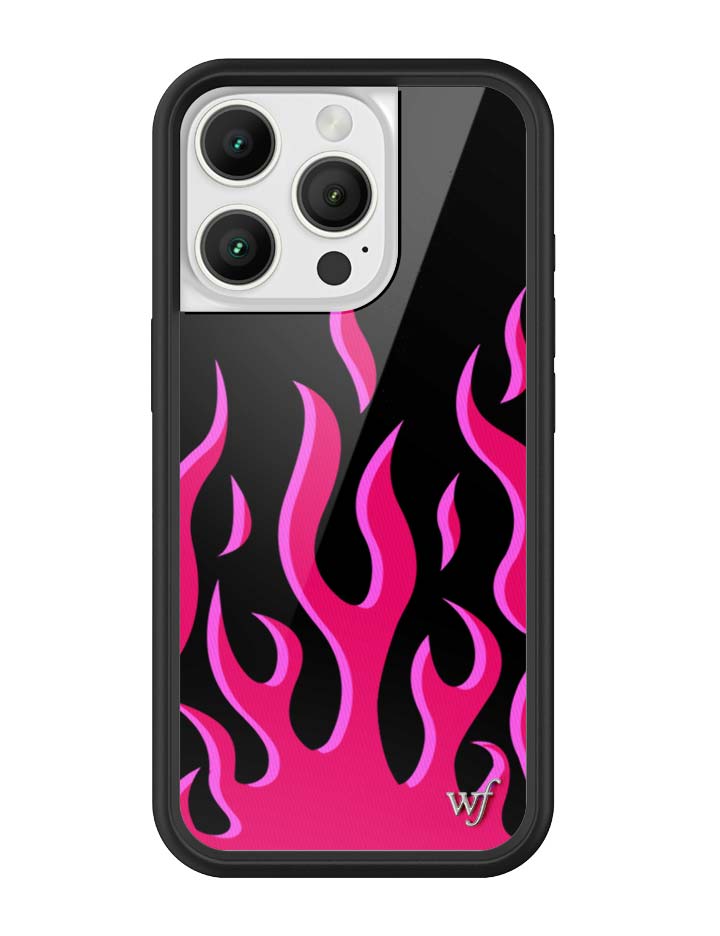 Flames | Black & Red iPhone Case - Aaria Tees Aaria Tees