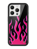 Flames | Black & Red iPhone Case - Aaria Tees Aaria Tees