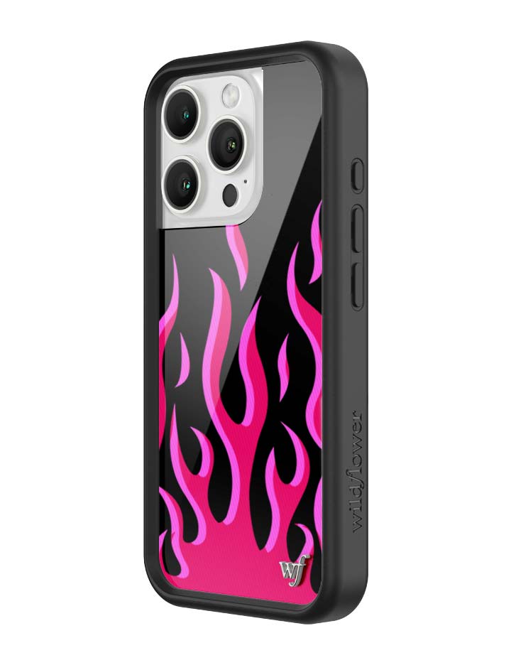 Flames | Black & Red iPhone Case - Aaria Tees Aaria Tees
