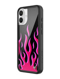 Flames | Black & Red iPhone Case - Aaria Tees Aaria Tees