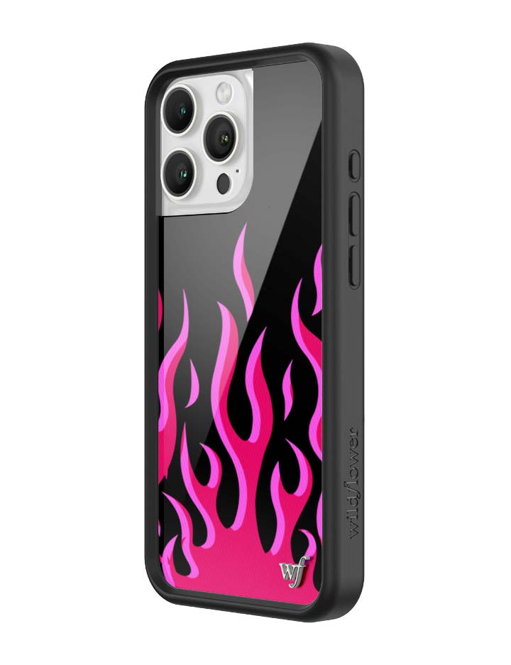 Flames | Black & Red iPhone Case - Aaria Tees Aaria Tees