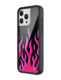 Flames | Black & Red iPhone Case - Aaria Tees Aaria Tees