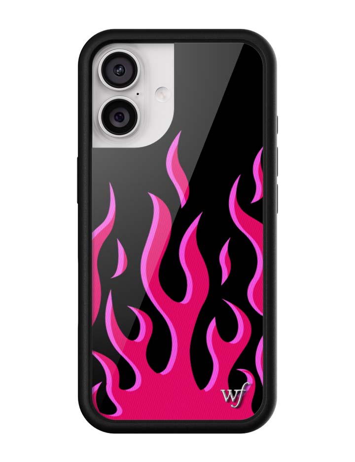 Flames | Black & Red iPhone Case - Aaria Tees Aaria Tees