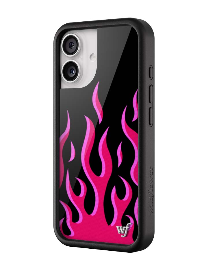 Flames | Black & Red iPhone Case - Aaria Tees Aaria Tees
