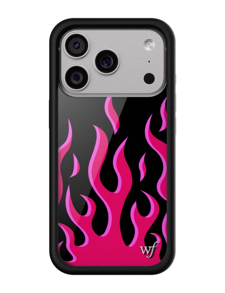 Flames | Black & Red iPhone Case - Aaria Tees Aaria Tees