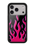 Flames | Black & Red iPhone Case - Aaria Tees Aaria Tees
