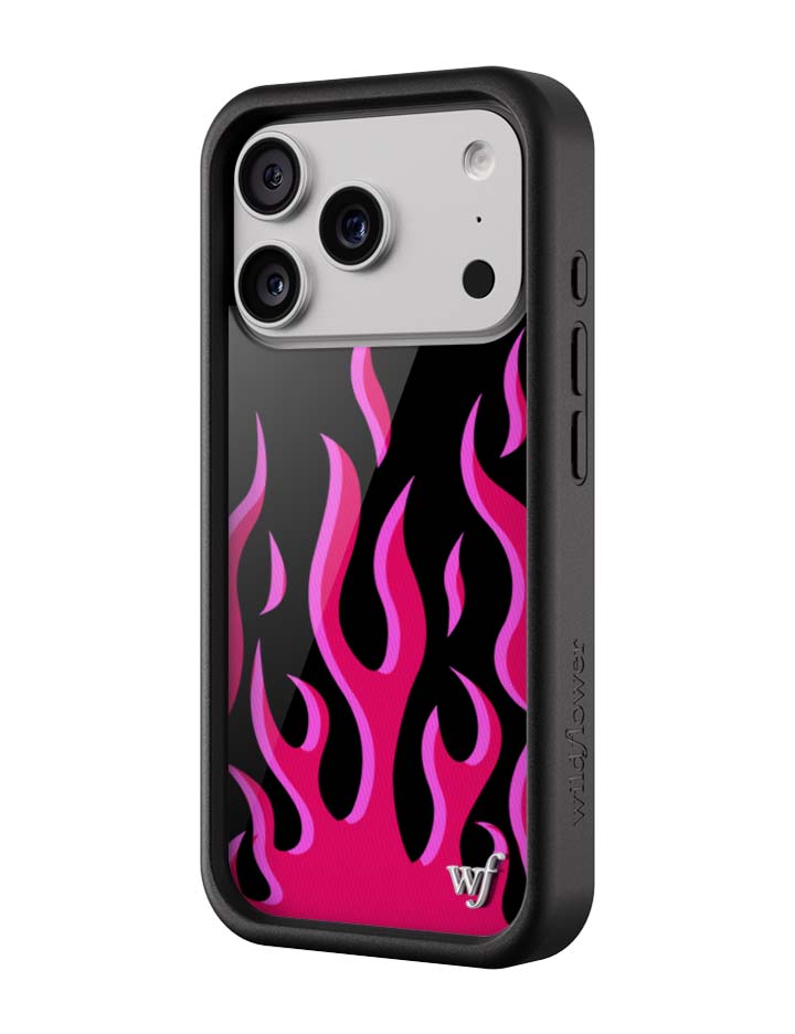 Flames | Black & Red iPhone Case - Aaria Tees Aaria Tees